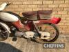 1959 49cc DKW Hummel Super MOPED Reg. No. N/A Frame No. 0102640485 A restoration project, the two-stroke moped replete with pedals has a strong on-line following, a rewarding machine for the enthusiast. Offered for sale without documentation Estimate £300 - 5