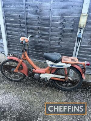 1972 49cc Honda PC50 MOPED Reg. No. GAR 76K Frame No. 2058548 Engine No. E61586 In long term barn storage and offered as a project machine without documentation although the registration number is live for the Honda on the DVLA website Estimate £400 - £50