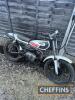 80cc Yamaha TY80 MOTORCYCLE Reg. No. N/A Frame No. 457407902 Engine No. 457.407902 This matching numbers TY80 with painted black wheels has been in long term barn storage and is offered as a project off road machine without documentation Estimate £650 - £