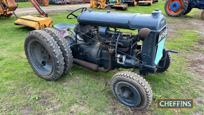 FORDSON Standard N Industrial 4cylinder petrol/paraffin TRACTOR RAF Registration: RAF 115183 Fitted with dual rear wheels. An ex-RAF tug