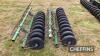 2no. Amazone drill press wheels and following harrows - 5