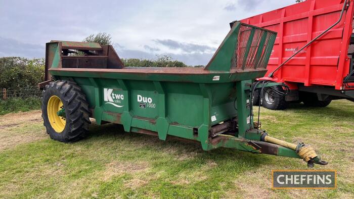 K Two 10T muck spreader Serial No. K2D100210467