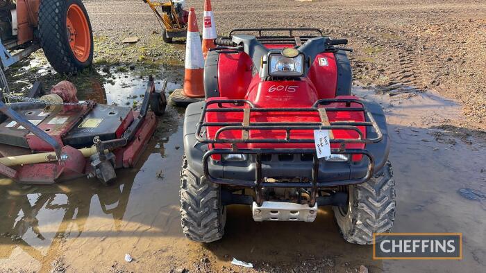 Honda Foreman 400 c/w registration documents in office Reg. No. Q835 HVF