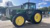 2017 John Deere 6215R Tractor c/w Auto Power, command arm. 50k, TLS & cab suspension, front linkage, air brakes Reg. No. AU17 YPP Ser. No. LO6215RKHR874274 - 6