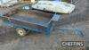 Single axle manual tipping trailer with drop sides and handbrake to suit garden tractor or ATV - 3