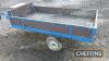 Single axle manual tipping trailer with drop sides and handbrake to suit garden tractor or ATV - 6