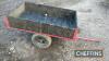 Single axle trailer to suit garden tractor or ATV with strand board sides - 3