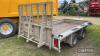 2017 Ifor Williams GX126G 3.5ton Plant Trailer Ser. No. 726622 UNRESERVED LOT - 6