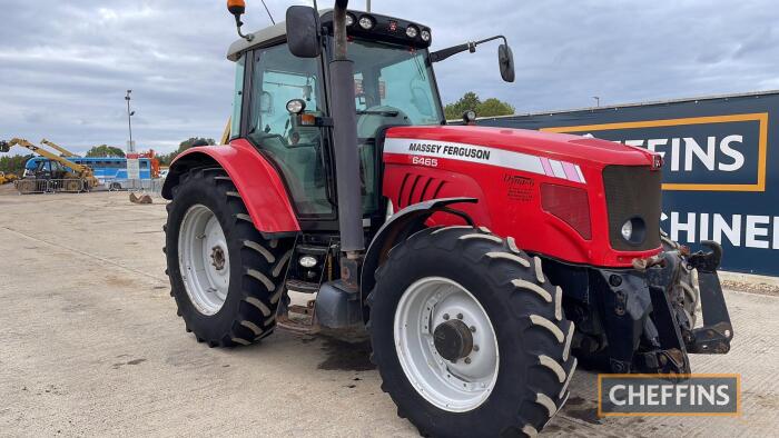 Massey Ferguson 6465 Dyna 6 Tractor c/w front linkage Hours: approx 5660 Reg. No. SP08 CGZ Ser. No. T134061