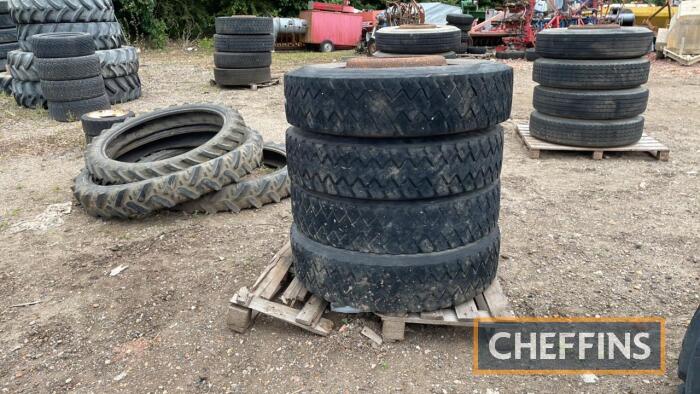 4no. 11R 22.5 Wheels & Tyres 
<br/>UNRESERVED LOT