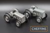 Mettoy, two Grey Ferguson tractor models, one clockwork, unboxed, 6ins long - 2