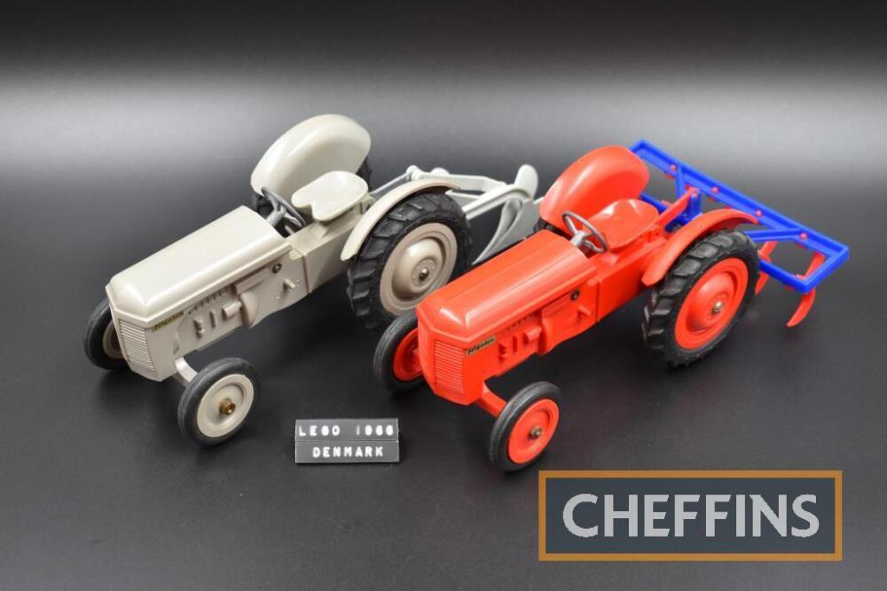 Lego Airfix Ferguson tractor 2 grey and red examples with