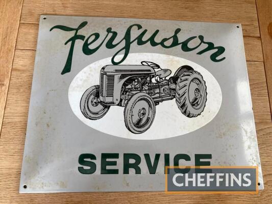 Ferguson Service, a reproduction enamel sign of cushion form 19 x 15ins