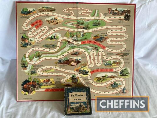 To Market' the new Tractor Game; Chad Valley board game comes with dice and 4 tractor gaming piece