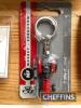 Massey Ferguson a qty of promotional material to inc' enamelled lapel badge, key ring, spark plug and two 1977 Silver Jubilee boxed tea spoons (5) - 3