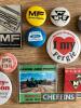 Massey Ferguson and other pin badges, fridge magnet and match book (13) - 3