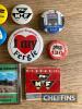 Massey Ferguson and other pin badges, fridge magnet and match book (13) - 4