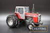 Ertl 1:20 scale Massey Ferguson 698 with cab and double wheels, boxed - 3