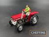 Britains Massey Ferguson model tractors to inc. 135, 362, 590 diecast and plastic, unboxed - 2