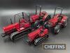 Ros, Massey Ferguson tractor models to inc. 394S, 194F, 294C Crawler, diecast and plastic, unboxed (4)