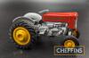 Tri-Ang Spot-On Massey Ferguson 65, No. 137, diecast model with bare metal steering wheel, grey mudguards, t/w very small scale diecast Massey Ferguson 35, unboxed - 4