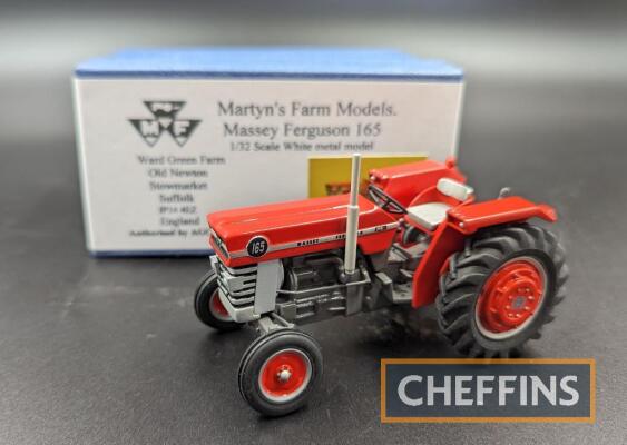 Martyn's Farm Models Massey Ferguson 165 tractor, 1:32 scale, pewter and resin model, boxed