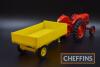 The Nuffield tractor with trailer, a boxed plastic model by Raphael Lipkin Ltd, 18ins overall - 3