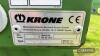 2012 Krone Easy Cut 3201CV trailed mower conditioner Serial No. 835688 - 17