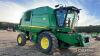 2012 JOHN DEERE T560 Hillmaster straw walker COMBINE HARVESTER Fitted 2011 JD622R 22ft cut header, Greenstar ready, straw chopper/spreader and OSR side knife on Goodyear 650/75R32 front and Goodyear 480/80R26 rear wheels and tyres Reg. No. GN12 LLT Seria