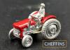 Tri-Ang Spot-On Massey Ferguson 65, No. 137, diecast model with bare metal steering wheel, grey mudguards, t/w very small scale diecast Massey Ferguson 35, unboxed - 7