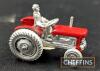 Tri-Ang Spot-On Massey Ferguson 65, No. 137, diecast model with bare metal steering wheel, grey mudguards, t/w very small scale diecast Massey Ferguson 35, unboxed - 8