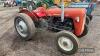 c.1958 MASSEY FERGUSON 35 4cylinder diesel TRACTOR Reg. No. TSL 517 Serial No. SDF127988 Fitted with 4no. heater plugs and 10x28 grass tyres