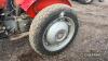 c.1958 MASSEY FERGUSON 35 4cylinder diesel TRACTOR Reg. No. TSL 517 Serial No. SDF127988 Fitted with 4no. heater plugs and 10x28 grass tyres - 6