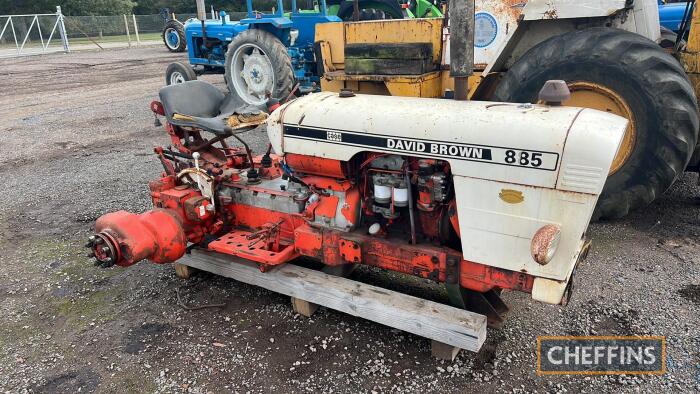 DAVID BROWN 885 SKID UNIT Showing 4,862 hours and fitted with PAS, ex-sugarbeet harvester