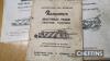 Qty Ransomes instruction manuals to inc. TS90 mounted plough, TS46D Multitrac plough and No.7 Hexatrac t/w Ransomes Simms & Jeffries products book and Tractor Ploughing book by Brian Bell - 2