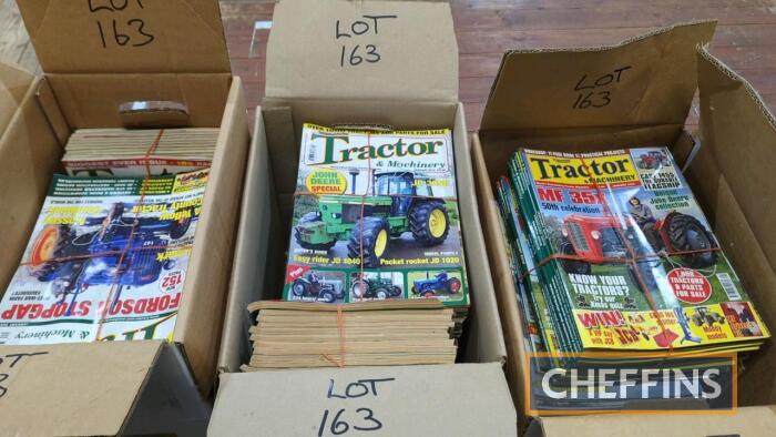 Qty tractor & machinery magazines, 3boxes