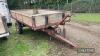 Massey Ferguson wooden tipping trailer with sides and tailgate (red) - 2