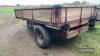 Massey Ferguson wooden tipping trailer with sides and tailgate (red) - 8