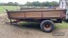 Massey Ferguson wooden tipping trailer with sides and tailgate (red) - 9