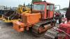 FIAT 70 diesel CRAWLER TRACTOR Fitted with cab, front weight block and rear linkage - 4