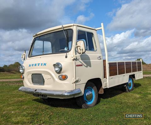 1970 AUSTIN J4 diesel dropside LORRY Reg. No. SVR 327H Chassis No. 16JLUL14749 This left hand drive Austin J4 has spent most of its life in the dry climate of Malta it therefore presents very well. It is fitted with a Nissan 2.2l diesel engine and 5spe