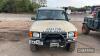 1999 LAND ROVER Discovery TD5 2495cc Auto diesel 4X4 Reg. No. V642 POB Chassis No. SALLTGM97YA239457 MOT Expiry: 18th Oct 2023 Cat C write off 2002. Fitted with raised air intake, front nudge bar and winch. An ideal budget winter 'mud plugger!' - 13