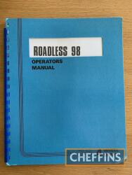 Roadless 98 tractor and operators manual