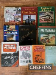 10no. tractor, steam and tractor pulling books