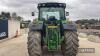 John Deere 6155R Tractor c/w 50k. Auto Quad, cab & tls suspension, pick up hitch, top link, 4 scvs, Michelin 650/65x38 & 540/65x28 tyres Hours: approx 5175 Reg. No. YD66 0YW Ser. No. 1LO6155RJGN864927 - 9