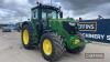 John Deere 6195R Tractor c/w Auto Quad. Electric spools, Guidance Ready, front linkage and PTO Hours: approx 5680 on one arable farm from new Reg. No. CX18 NSE Ser. No. 1L06195RHHN897412