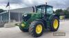 John Deere 6195R Tractor c/w Auto Quad. Electric spools, Guidance Ready, front linkage and PTO Hours: approx 5680 on one arable farm from new Reg. No. CX18 NSE Ser. No. 1L06195RHHN897412 - 4