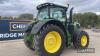 John Deere 6195R Tractor c/w Auto Quad. Electric spools, Guidance Ready, front linkage and PTO Hours: approx 5680 on one arable farm from new Reg. No. CX18 NSE Ser. No. 1L06195RHHN897412 - 12