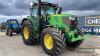 2017 John Deere 6215 Tractor c/w Auto Power, 50k, TLS, cab & linkage, trailer brakes Reg. No. SV17 LYP Ser. No. 1LO6215RKHR872718