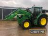 2018 John Deere 6130R Tractor c/w 50kph, Auto Quad, tls front suspension, front linkage, JD 633 front loader, select edition Hours: approx 4200 - 2